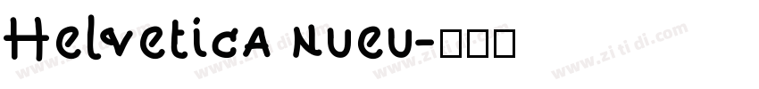Helvetica nueu字体转换